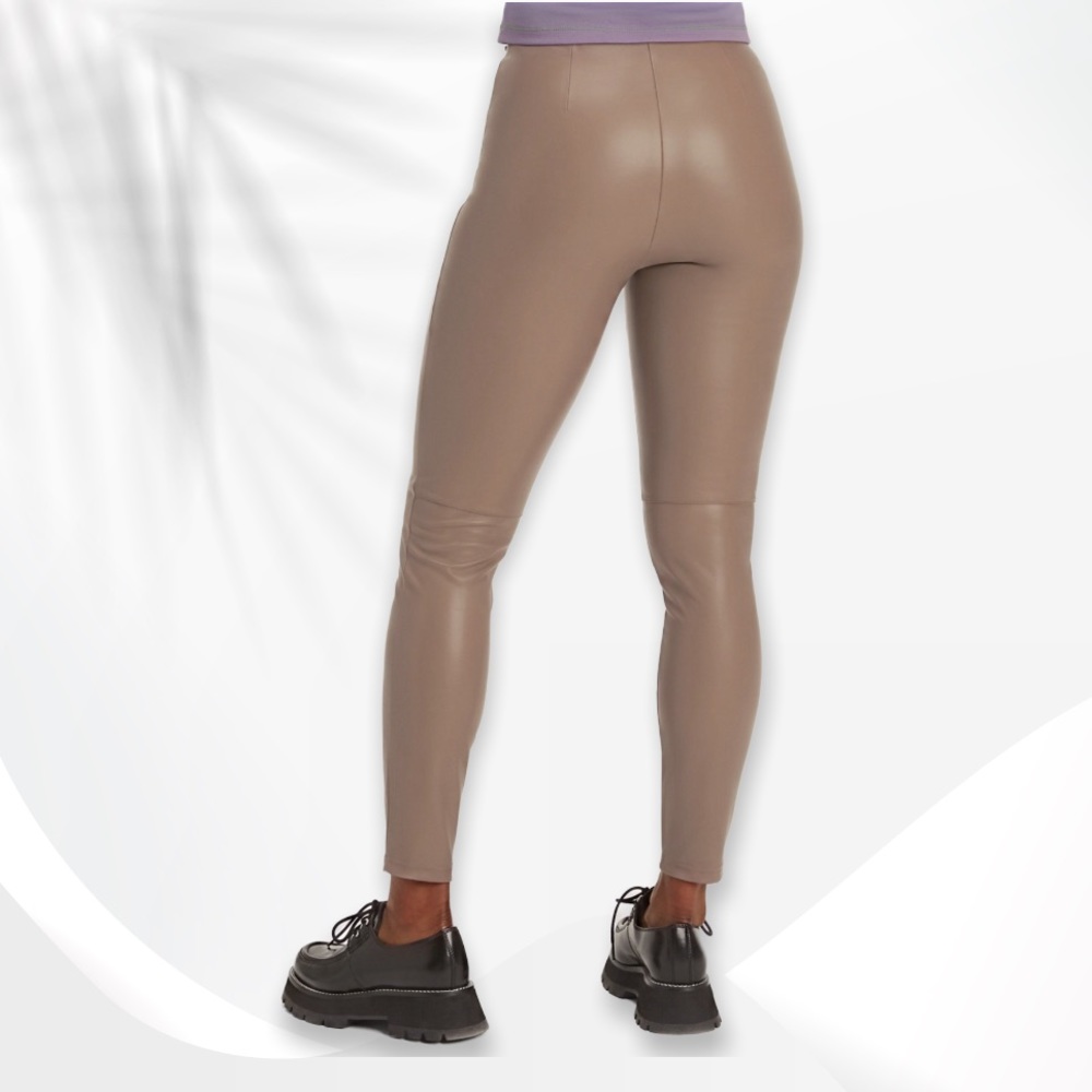 { Fabletics } - Vegan Leather Pull-On Legging - Picture 2 of 3